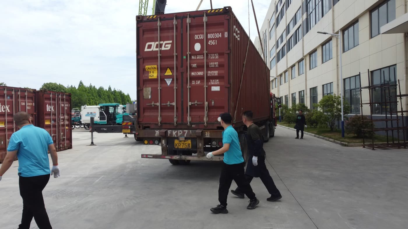 JOFAE machines loading into export containers